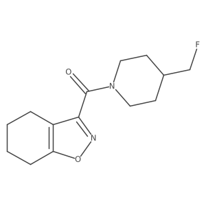 3-[4-(Fluoromethyl)piperidine-1-carbonyl]-4,5,6,7-tetrahydro-1,2-benzoxazole Structure