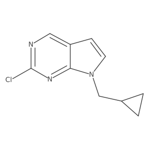 2-Chloro-7-(cyclopropylmethyl)-7H-pyrrolo[2,3-d]pyrimidine Structure