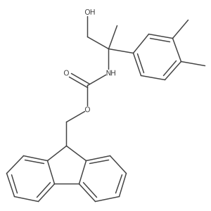 (9H-fluoren-9-yl)methyl N-[2-(3,4-dimethylphenyl)-1-hydroxypropan-2-yl]carbamate结构式