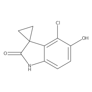 4'-Chloro-5'-hydroxyspiro[cyclopropane-1,3'-[3H]indol]-2'(1'H)-one Structure