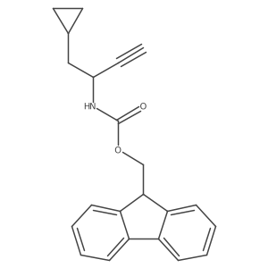 (9H-fluoren-9-yl)methyl N-(1-cyclopropylbut-3-yn-2-yl)carbamate结构式