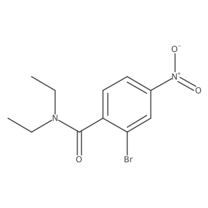 2-Bromo-N,N-diethyl-4-nitrobenzamide Structure