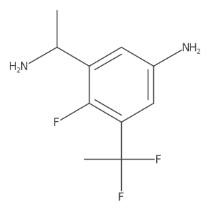 (R)-3-(1-Aminoethyl)-5-(1,1-difluoroethyl)-4-fluoroaniline Structure