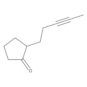 Cyclopentanone, 2-(3-pentynyl)- Structure