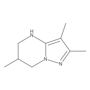 2,3,6-trimethyl-4H,5H,6H,7H-pyrazolo[1,5-a]pyrimidine结构式