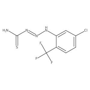 3-[5-Chloro-2-(trifluoromethyl)phenyl]-2-triazene-1-carbothioamide Structure