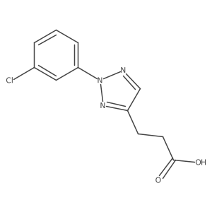 3-[2-(3-Chlorophenyl)triazol-4-yl]propanoic acid Structure