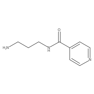 N-(3-aminopropyl)pyridine-4-carboxamide结构式