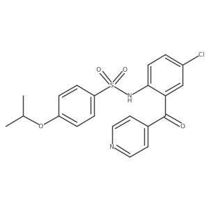 N-(4-Chloro-2-isonicotinoylphenyl)-4-isopropoxybenzenesulfonamide结构式