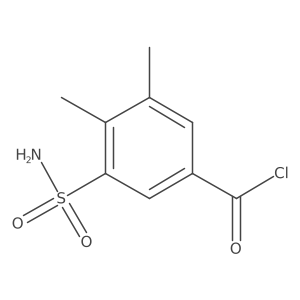 3,4-Dimethyl-5-sulfamoylbenzoyl chloride结构式