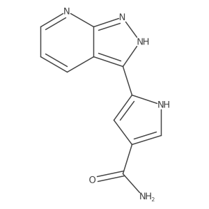 5-(1H-Pyrazolo[3,4-b]pyridin-3-yl)-1H-pyrrole-3-carboxylic Acid Amide结构式