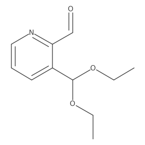 3-(Diethoxymethyl)-2-pyridinecarboxaldehyde Structure