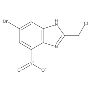 6-Bromo-2-chloromethyl-4-nitro-1H-benzimidazole Structure