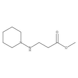 3-(Piperidin-1-ylamino)-propionic acid methyl ester结构式