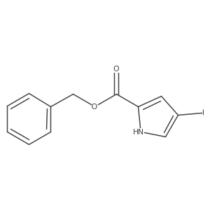 benzyl 4-iodo-1H-pyrrole-2-carboxylate结构式