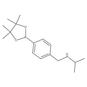 N-(4-(4,4,5,5-Tetramethyl-1,3,2-dioxaborolan-2-yl)benzyl)propan-2-amine Structure