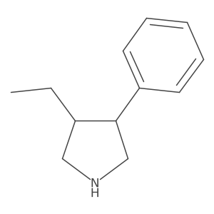 3-Ethyl-4-phenylpyrrolidine Structure