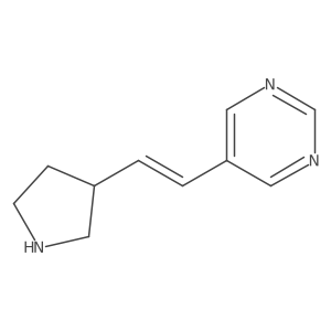 (S,E)-5-(2-(Pyrrolidin-3-yl)vinyl)pyrimidine结构式