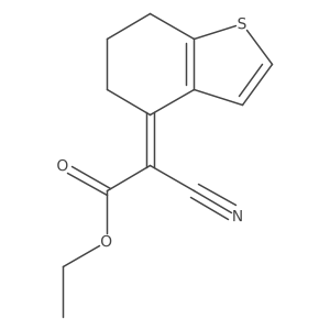 Ethyl 2-cyano-2-(6,7-dihydrobenzo[b]thien-4(5H)-ylidene)acetate Structure