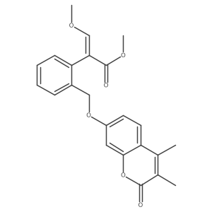 methyl (E)-2-[2-[(3,4-dimethyl-2-oxochromen-7-yl)oxymethyl]phenyl]-3-methoxyprop-2-enoate结构式
