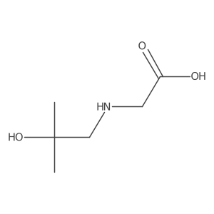 2-[(2-Hydroxy-2-methylpropyl)amino]acetic acid Structure