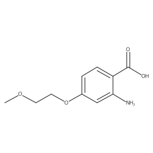 2-Amino-4-(2-methoxyethoxy)-benzoic acid结构式