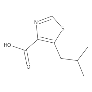 5-(2-Methylpropyl)-1,3-thiazole-4-carboxylic acid Structure