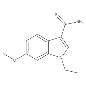 1-ethyl-6-methoxy-1H-indole-3-thiocarboxamide结构式