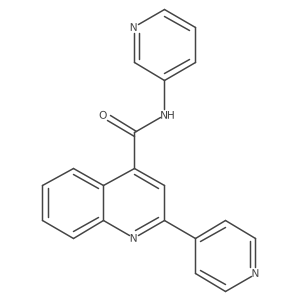 N-(pyridin-3-yl)-2-(pyridin-4-yl)quinoline-4-carboxamide结构式