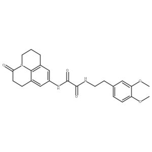 N1-(3,4-dimethoxyphenethyl)-N2-(3-oxo-1,2,3,5,6,7-hexahydropyrido[3,2,1-ij]quinolin-9-yl)oxalamide Structure