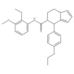 N-(2,3-dimethoxyphenyl)-1-(4-ethoxyphenyl)-3,4-dihydropyrrolo[1,2-a]pyrazine-2(1H)-carboxamide结构式
