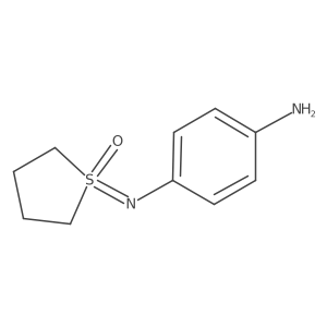1-[(4-Aminophenyl)imino]-1lambda6-thiolan-1-one Structure