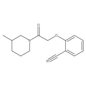 2-[2-(3-Methyl-1-piperidinyl)-2-oxoethoxy]benzonitrile结构式