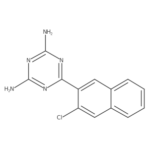 2,4-Diamino-6-(2-chloro-3-naphthyl)-s-triazine Structure