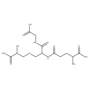 2-Hydroxy-3-glutathione-propanamide结构式