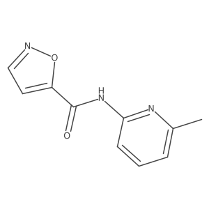 N-(6-methyl-2-pyridinyl)-5-isoxazolecarboxamide结构式