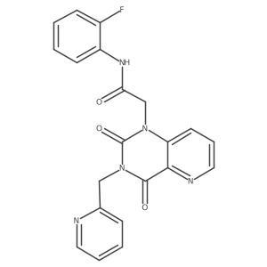 2-(2,4-dioxo-3-(pyridin-2-ylmethyl)-3,4-dihydropyrido[3,2-d]pyrimidin-1(2H)-yl)-N-(2-fluorophenyl)acetamide结构式