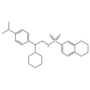 N-{2-[4-(Dimethylamino)phenyl]-2-(morpholin-4-YL)ethyl}-2,3-dihydro-1,4-benzodioxine-6-sulfonamide Structure