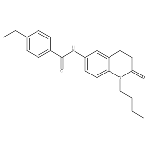 N-(1-butyl-2-oxo-1,2,3,4-tetrahydroquinolin-6-yl)-4-ethylbenzamide Structure