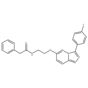 N-(2-((3-(4-fluorophenyl)-[1,2,4]triazolo[4,3-b]pyridazin-6-yl)oxy)ethyl)-2-phenylacetamide结构式
