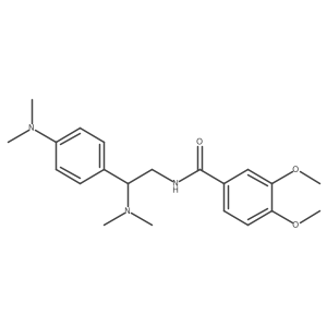 N-[2-(dimethylamino)-2-[4-(dimethylamino)phenyl]ethyl]-3,4-dimethoxybenzamide结构式