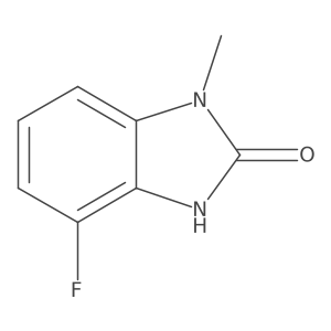 4-Fluoro-1-methyl-1,3-dihydro-2H-benzo[d]imidazol-2-one结构式
