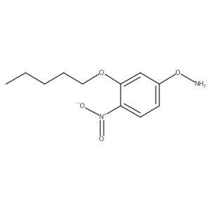 O-[4-Nitro-3-(pentyloxy)phenyl]hydroxylamine结构式