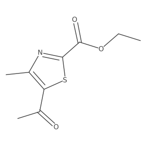 5-Acetyl-4-methyl-thiazole-2-carboxylic acid ethyl ester结构式