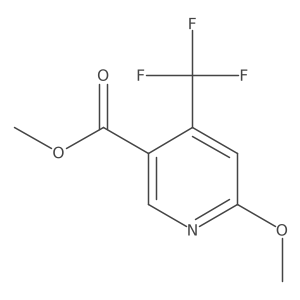 Methyl 6-methoxy-4-(trifluoromethyl)nicotinate结构式