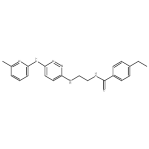 4-ethyl-N-(2-((6-((6-methylpyridin-2-yl)amino)pyridazin-3-yl)amino)ethyl)benzamide结构式