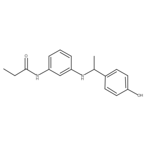 N-[3-[[1-(4-Hydroxyphenyl)ethyl]amino]phenyl]propanamide结构式