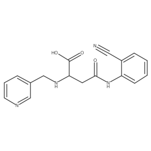 4-((2-Cyanophenyl)amino)-4-oxo-2-((pyridin-3-ylmethyl)amino)butanoic acid Structure