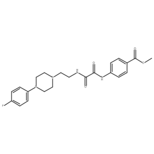 Methyl 4-(2-((2-(4-(4-fluorophenyl)piperazin-1-yl)ethyl)amino)-2-oxoacetamido)benzoate Structure