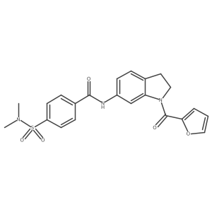 4-(N,N-dimethylsulfamoyl)-N-(1-(furan-2-carbonyl)indolin-6-yl)benzamide Structure